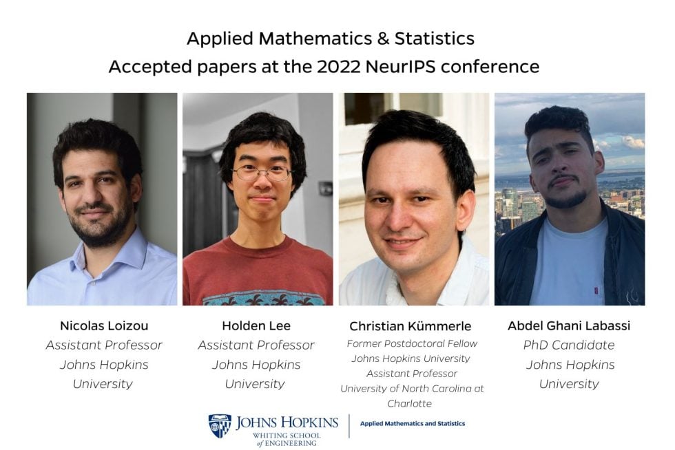 Department papers accepted at 2022 NeurIPS conference Department of