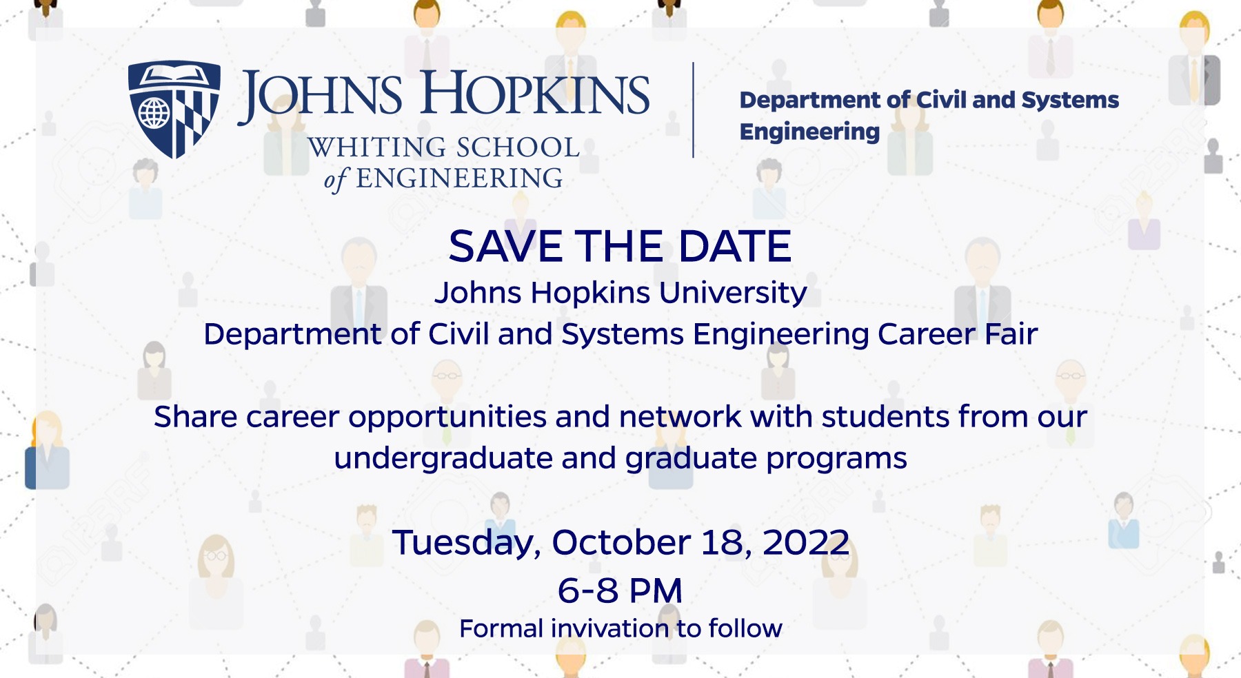 Career Fair Department of Civil & Systems Engineering