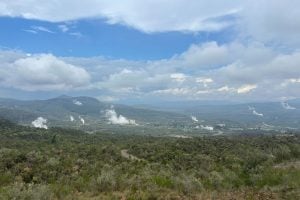 A photo of geothermal plants in Hell’s Gate National Park, Kenya
