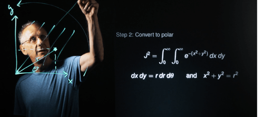 JHU WSE Faculty using lightboard technology to enhance lecture