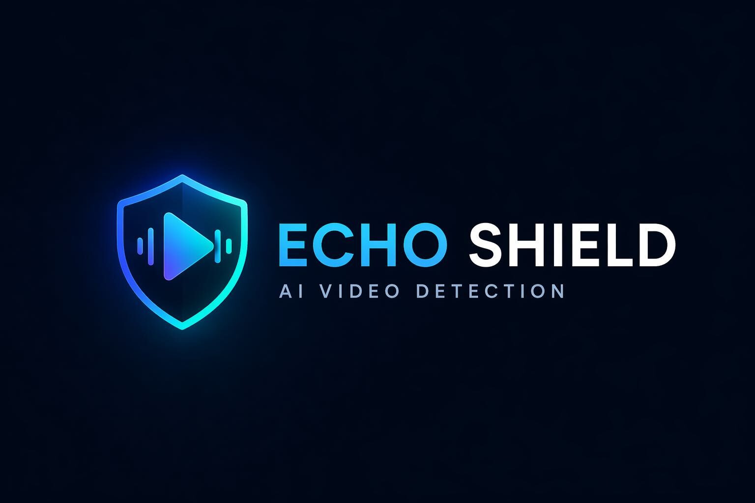 A pitch poster for Echo Shield, an AI deepfake video detection assistant for day traders, developed by Johns Hopkins University students. The poster highlights the problem of financial misinformation, displays three mobile app interface mockups, estimates a $200 million market size, outlines their detection solution workflow, and details a freemium business model with a $9.9 monthly premium subscription.