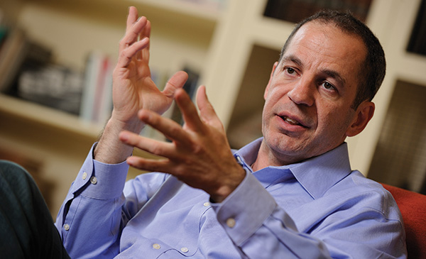 DIZZYING DATA: Ari Balogh oversees data storage, network infrastructure, and cloud computing at Google. (Photo by Will Kirk / Homewood Photography)