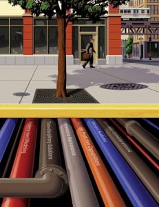 TREE STORE PIPES TO SIZE