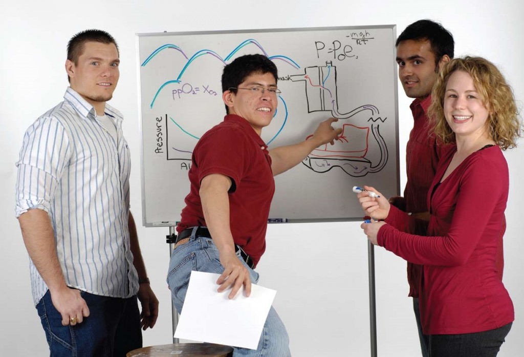 “Pumped” with inspiration: (left to right) Dave Filipiak, Manuel Balvin, Shyam Khatau, Anne Gatchell Photos by Will Kirk