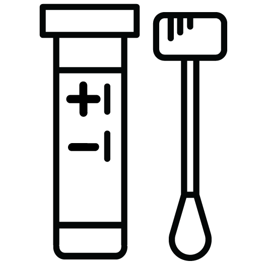 Illustration of a Hepatitis test