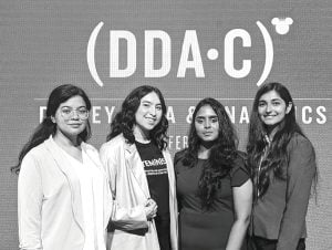 From left to right: Adrita Anika (Texas A&M), Kristen Corlay Sanmiguel (JHU), Sai Sreeshma (Oklahoma State University), and Sukriti Sood (University of Pennsylvania).