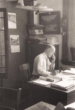 In Christie’s autobiography, published in 1963, he traced how engineering’s professionalism had increased since the early 20th century, when engineers were perceived as “upper class plumbers” (1951 photo).