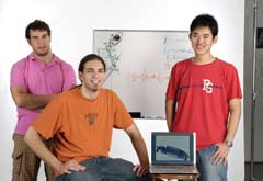 “Propelled” to finish: (left to right) Chris Blizzard, Ross Burns, Makibi Takagi