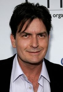 A photograph of Charlie Sheen