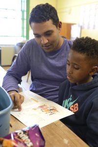 Prateek Gowda tutoring a student