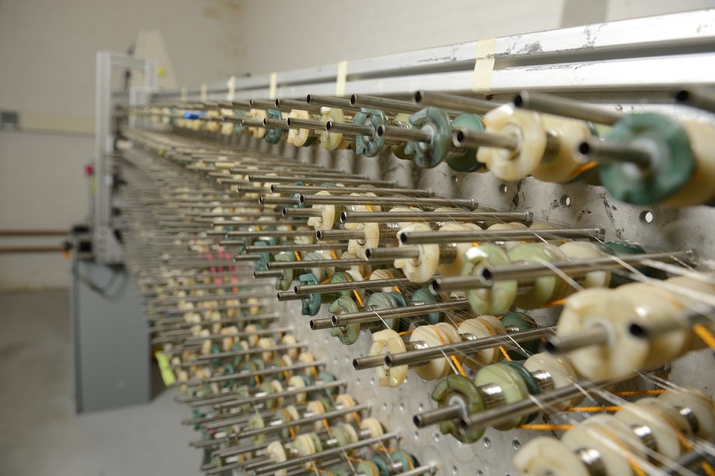 High-tech loom for weaving 3-D lattices