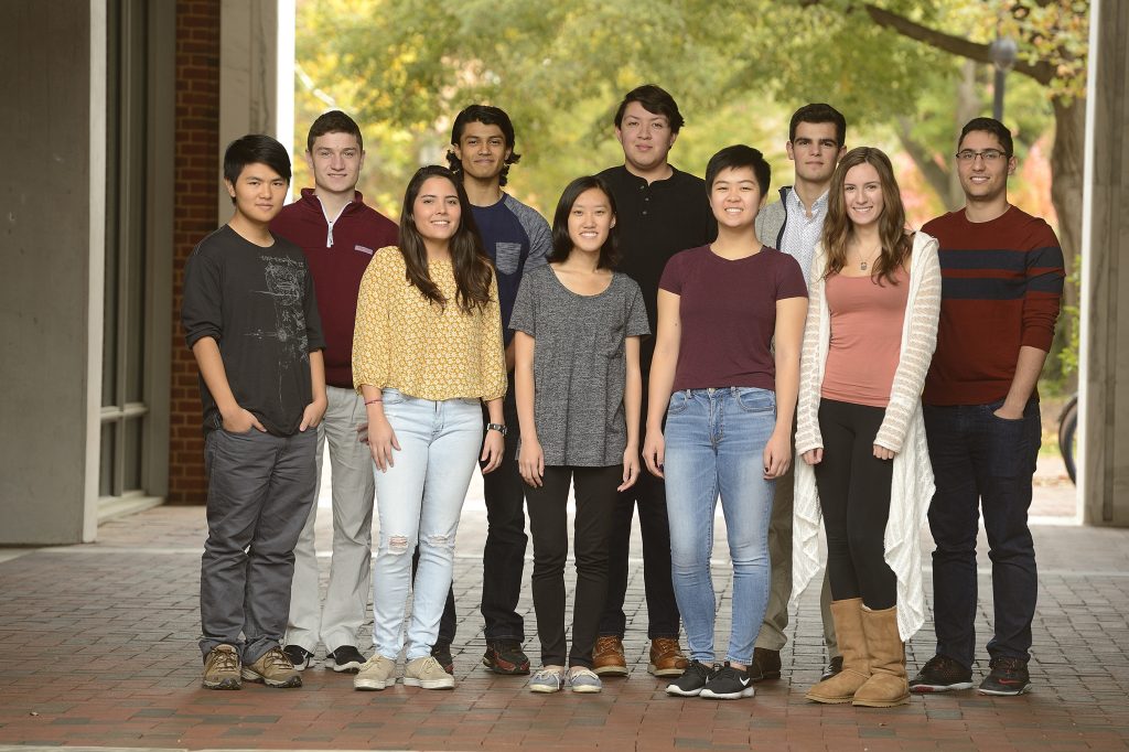 2016-2017 cohort of Clark Scholars