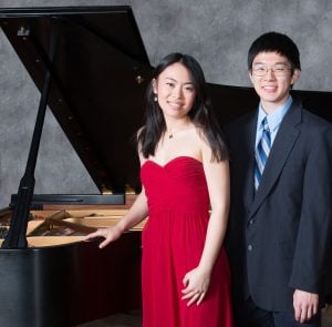 WSE students Stephanie Cai and Winston Wu won the Hopkins Symphony Orchestra concerto competition