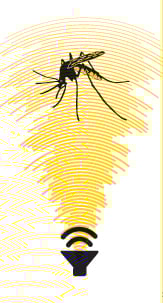 Sound waves for mosquito prevention