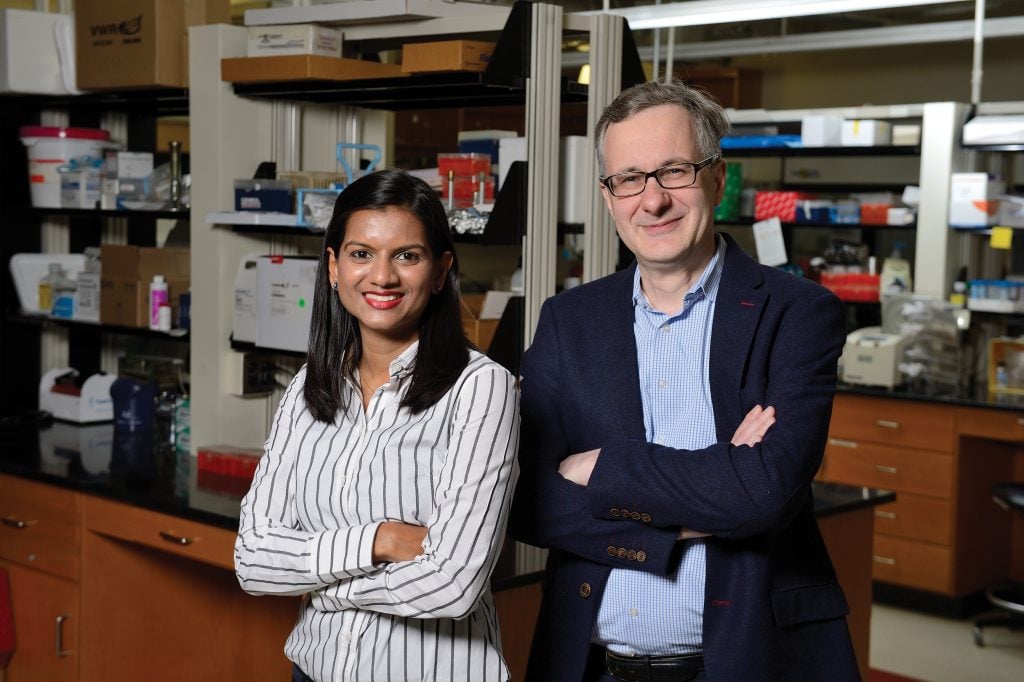 Hasini Jayatilaka (left) and Denis Wirtz