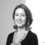 Black and white headshot image of Lauren Gardner.