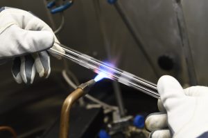 Fire on a glass