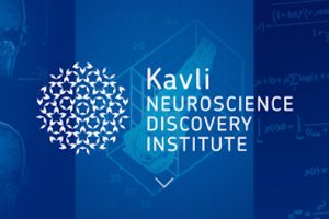 A digital poster with 'Kali Neuroscience discovery institute' text with blue background of x ray images and mathematical equations.