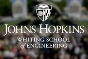 A digital poster with Johns Hopkins logo with 'Whiting School of Engineering' text.