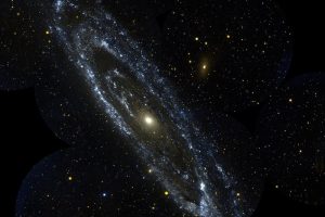 The view of the andromeda galaxy