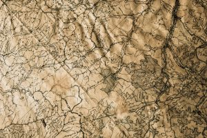 An ancient map on a paper.