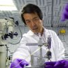 Xiaoqin Wang working in a laboratory.
