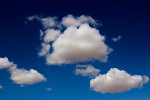 Clouds with a blue sky