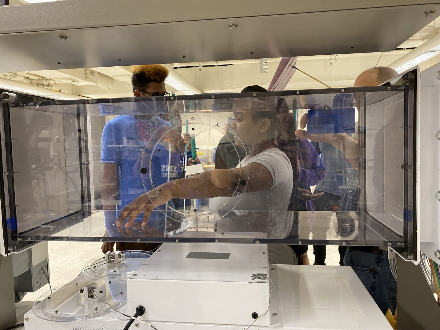 Wind Tunnels, Physics, and Dining halls Blind Students Spend the Day