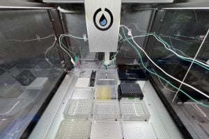 A photo of the team's experimentational platform.