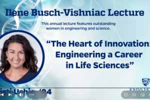 Screen shot of lecture on YouTube