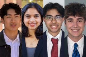 4 headshots of the Goldwater awardees