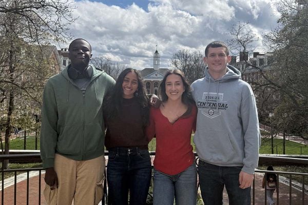 From left to right: Lamine Niang, Sahana Sanjeev, Mirra Klimov, and Radomyr Couture.